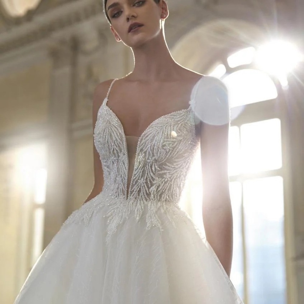 Pronovias White Wedding Dress